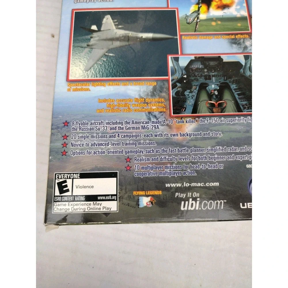 Lock On Modern Air Combat Strategic Jet Fighter War Game PC Game Tall Box CIB